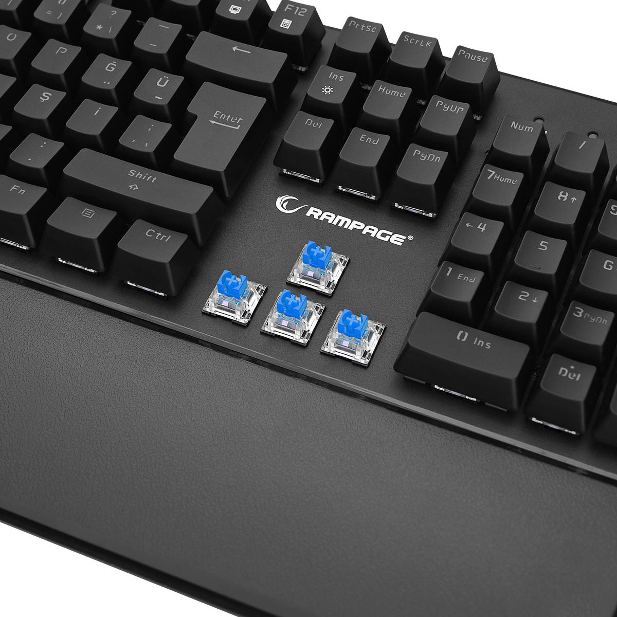 Klawiatura Rampage Mechaniczna KB-R86 UMBRA Blue Switch Czarna