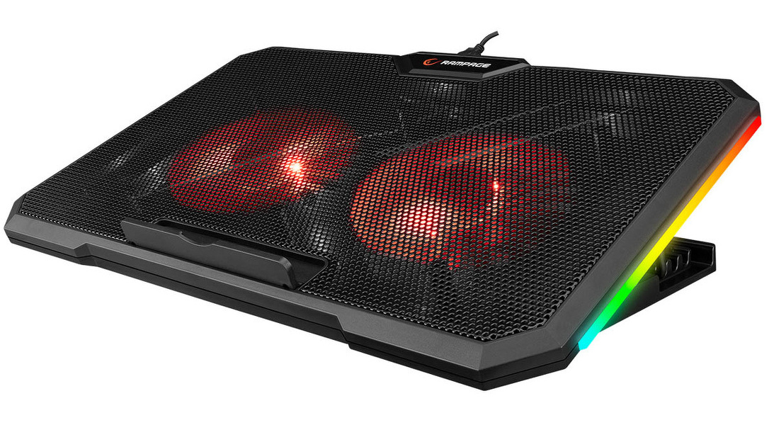 Zdjęcie produktu: Podstawka chłodząca pod laptopa Rampage AD-RC12 CLAW 15-17