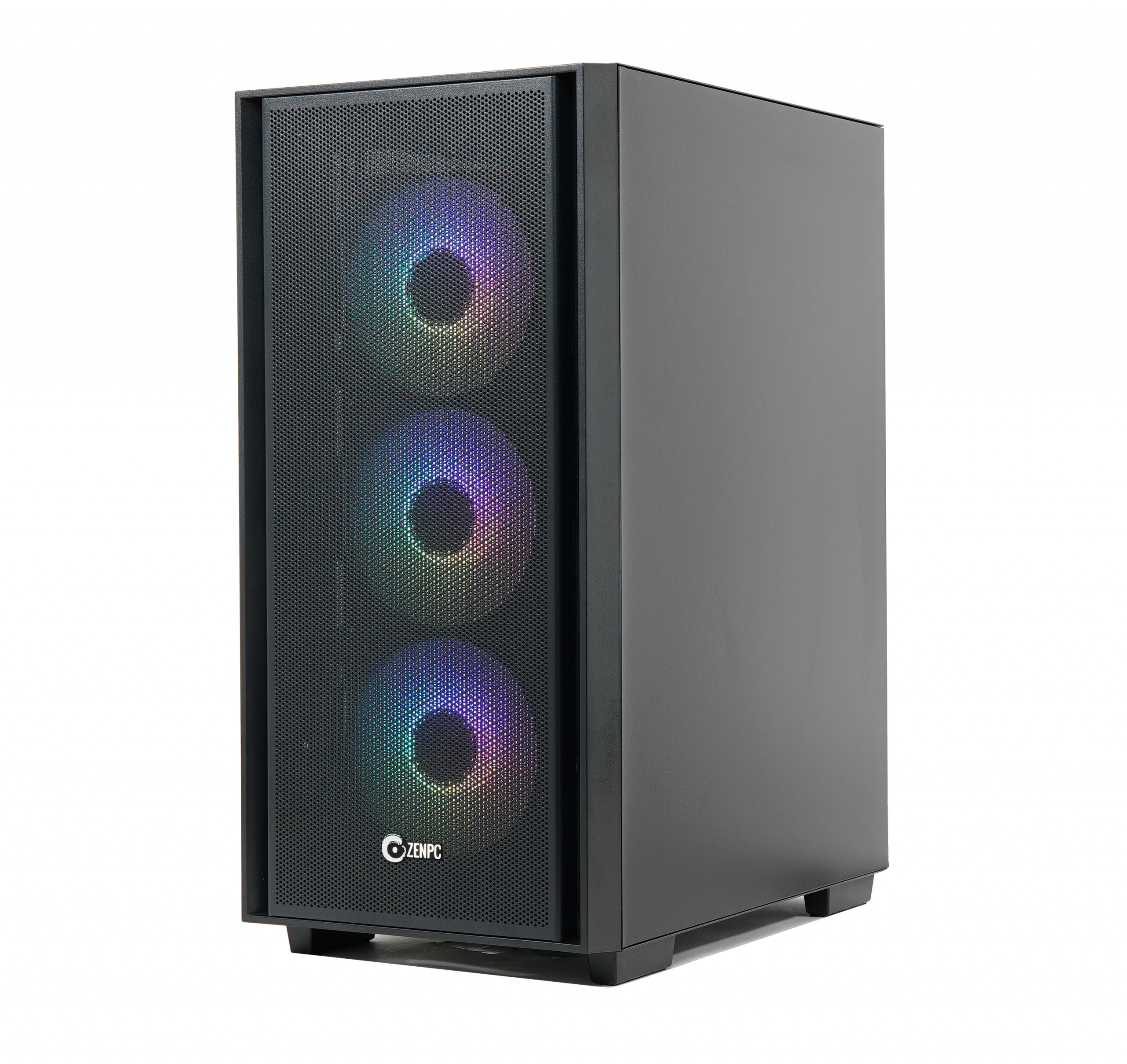 ZENPC Flow TG Black 4x Fander P12 PWM ARGB PST