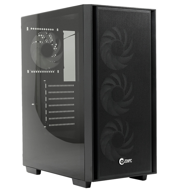 Zdjęcie produktu: ZENPC Flow TG Black 4x Fander P12 PWM ARGB PST