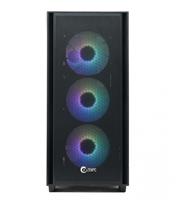 Zdjęcie produktu: ZENPC Flow TG Black 4x Fander P12 PWM ARGB PST
