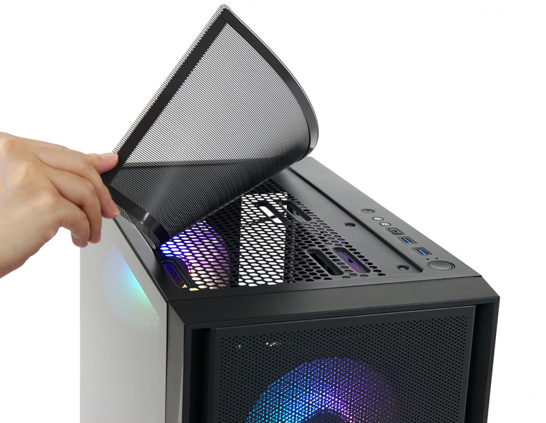 Zdjęcie produktu: ZENPC Flow TG Black 4x Fander P12 PWM ARGB PST