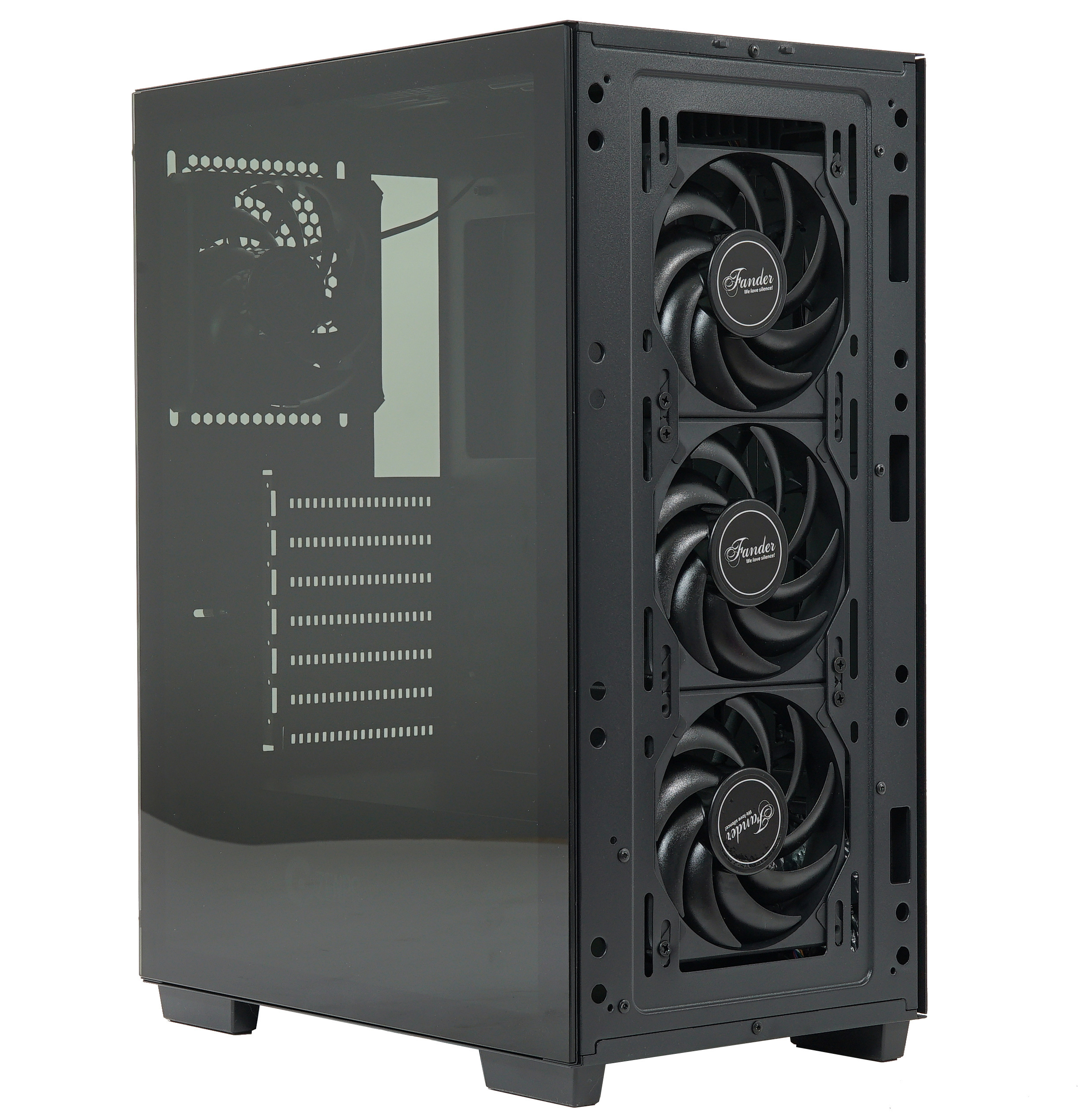 ZENPC Flow TG Black 4x Fander P12 PWM PST