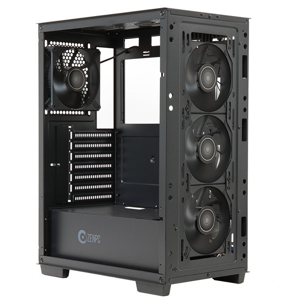 Zdjęcie produktu: ZENPC Flow TG Black 4x Fander P12 PWM PST