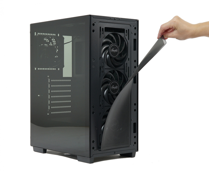 Zdjęcie produktu: ZENPC Flow TG Black 4x Fander P12 PWM PST