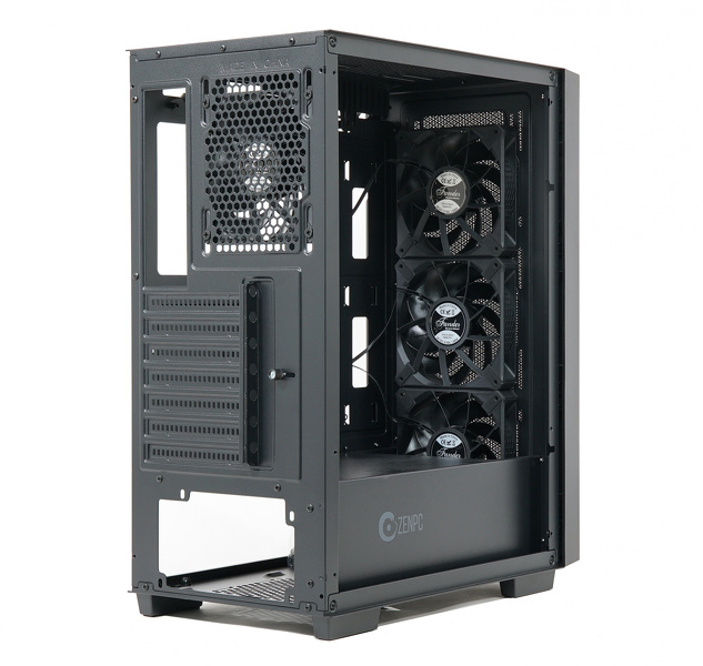 Zdjęcie produktu: ZENPC Flow TG Black 4x Fander P12 PWM PST