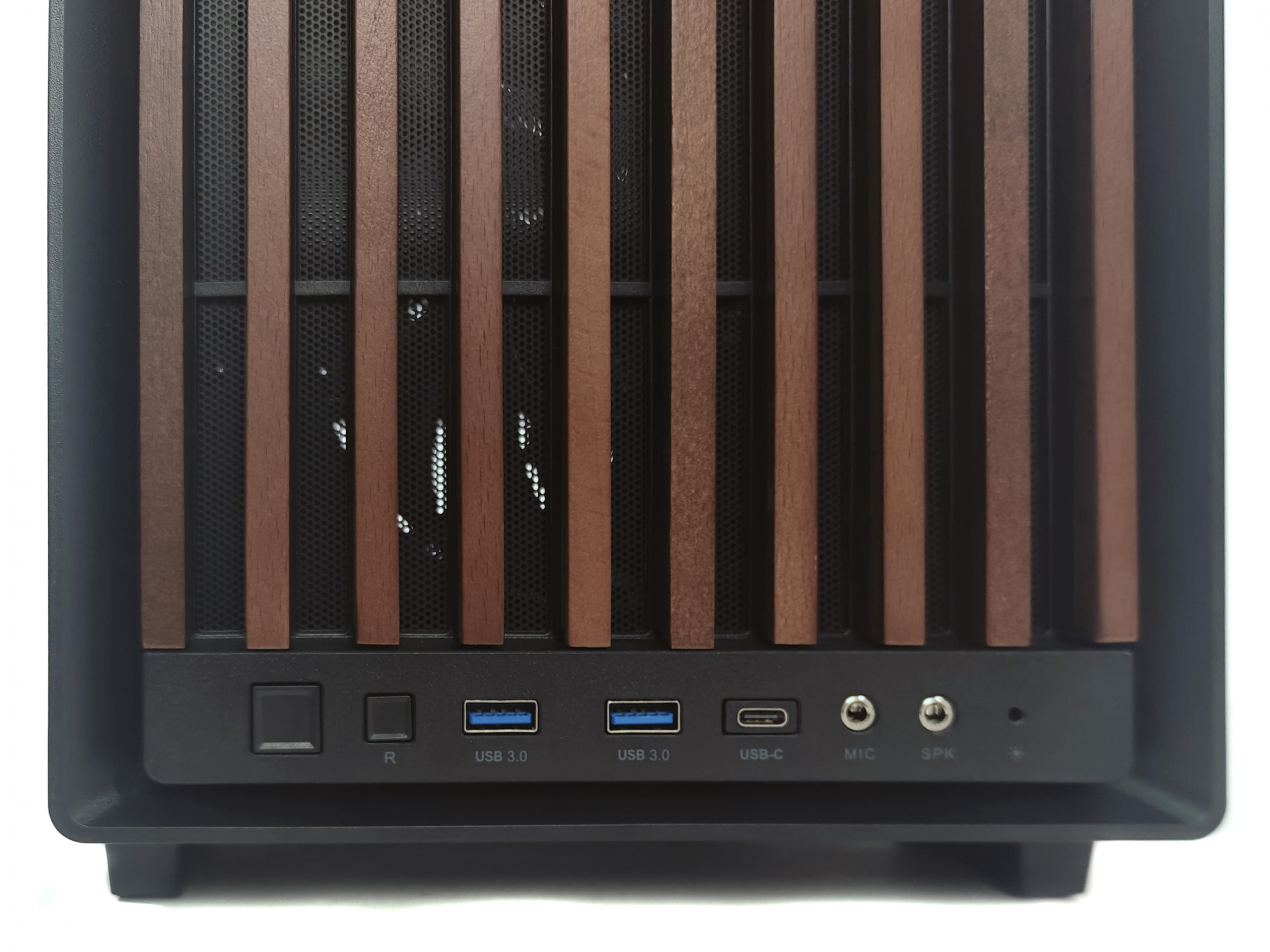 Obudowa do komputera ZENPC Wooder TG Black 4x Fander P12 PWM PST