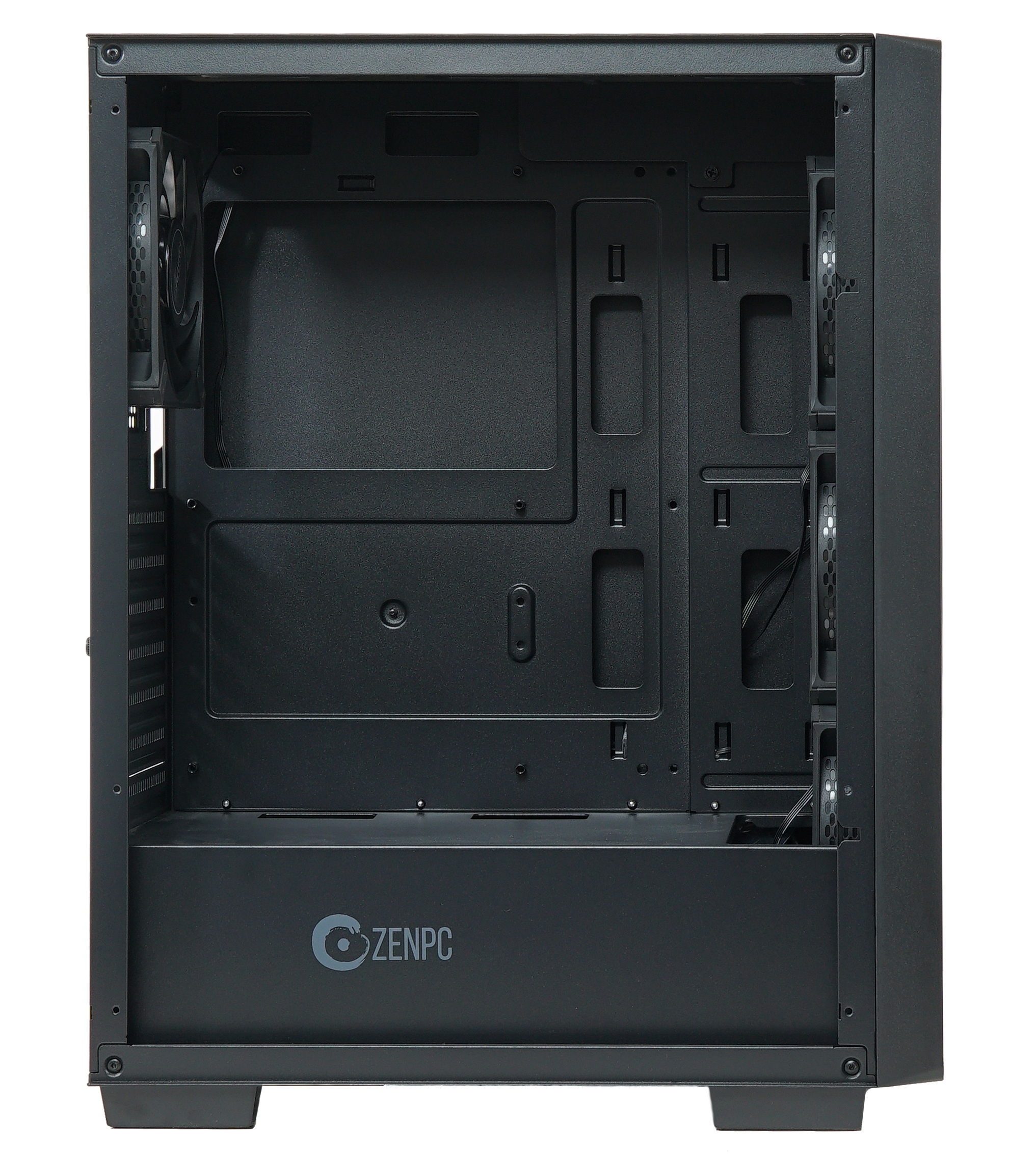 Obudowa do komputera ZENPC Wooder TG Black 4x Fander P12 PWM PST