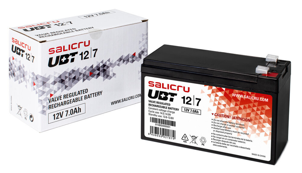 Zdjęcie produktu: Akumulator Salicru UBT 12/7 bezobsługowy 7Ah 12V AGM