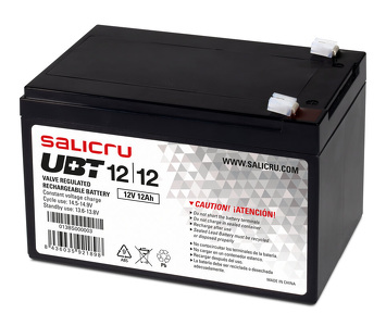 Miniatura produktu: Akumulator Salicru UBT 12/12 bezobsługowy 12Ah 12V AGM do zasilaczy awaryjnych UPS