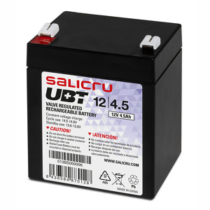 Miniatura produktu: Akumulator Salicru UBT 12/4,5 bezobsługowy 4,5Ah 12V AGM do zasilaczy awaryjnych UPS