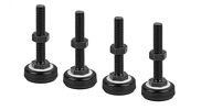 Miniatura zdjęcia: Zestaw 4 nóżek poziomujących M10 do szaf rack 19