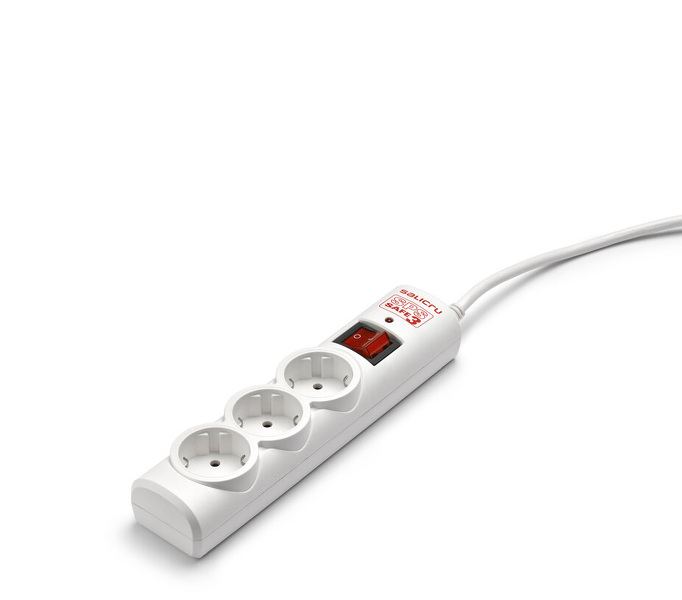 Zdjęcie produktu: Aktywna Listwa zasilająca Salicru SPS Safe 3 (3 gniazda Schuko)