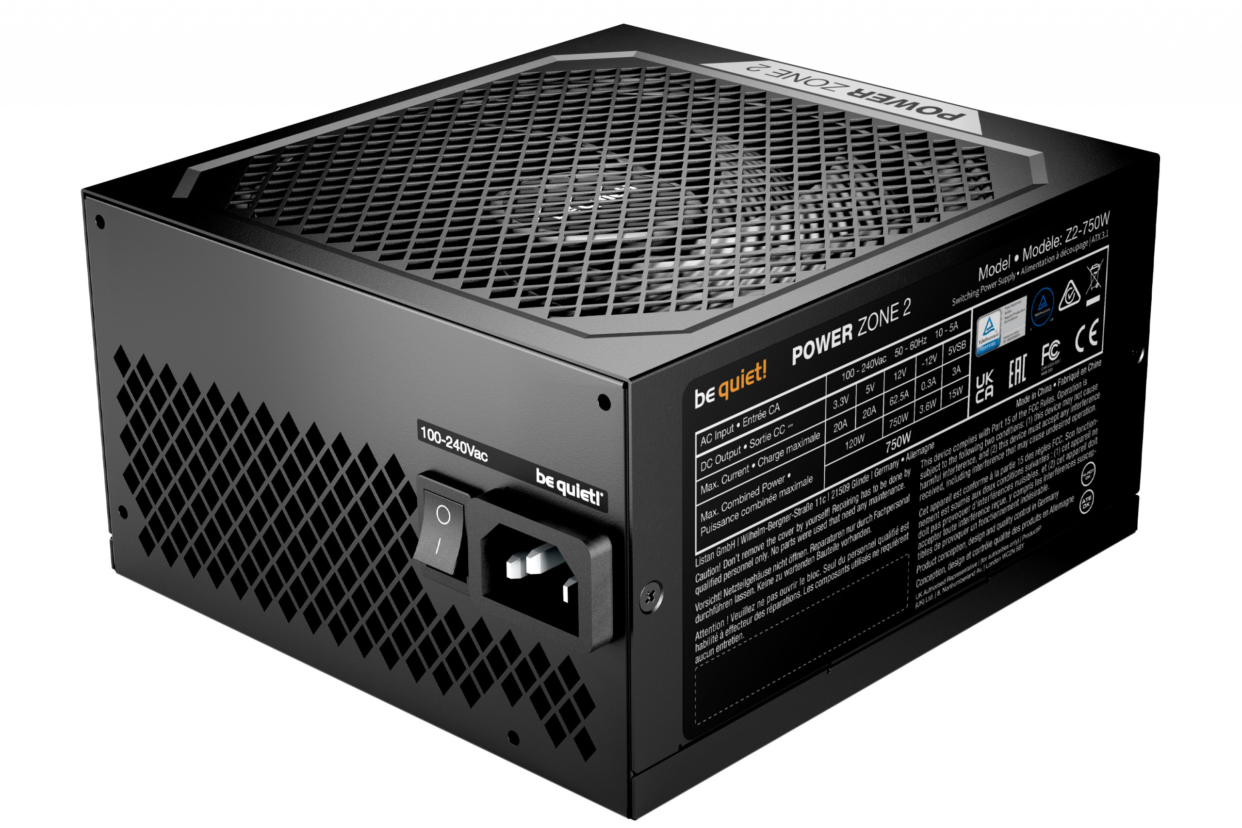 Zasilacz be quiet! Power Zone 2 750W ATX 3.1 PCIe 5.1