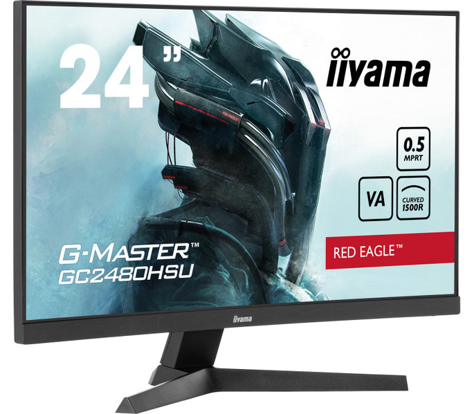 Zdjęcie produktu: iiyama GC2480HSU-B1 Red Eagle 23,6 VA FHD 180Hz Curved