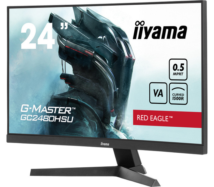 Zdjęcie produktu: iiyama GC2480HSU-B1 Red Eagle 23,6 VA FHD 180Hz Curved