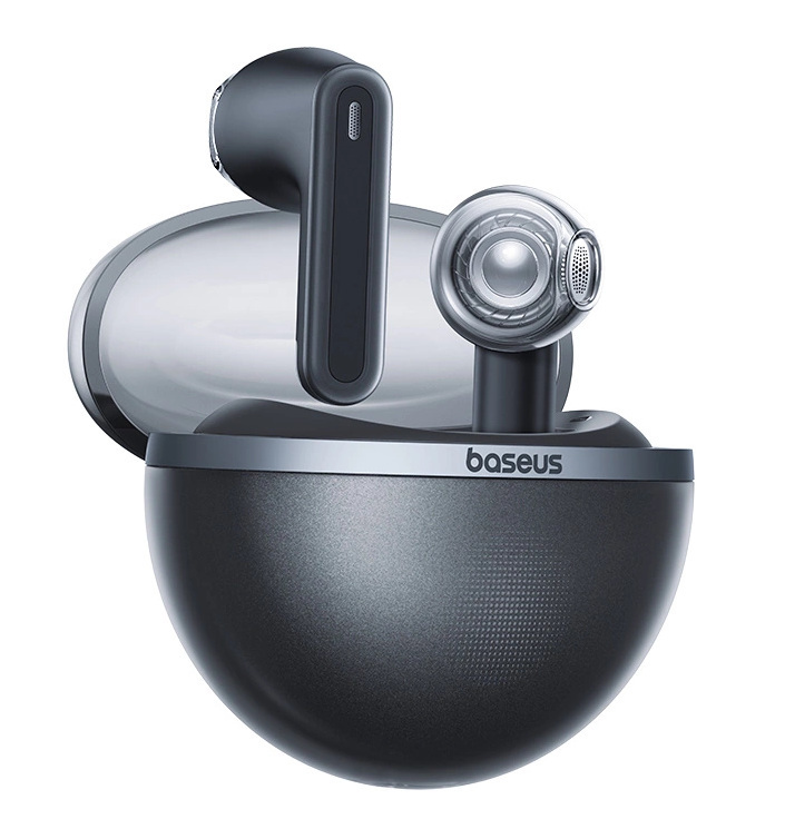 Słuchawki bezprzewodowe TWS Baseus Bowie E5, ładowanie indukcyjne, Bluetooth 5.3 - czarne