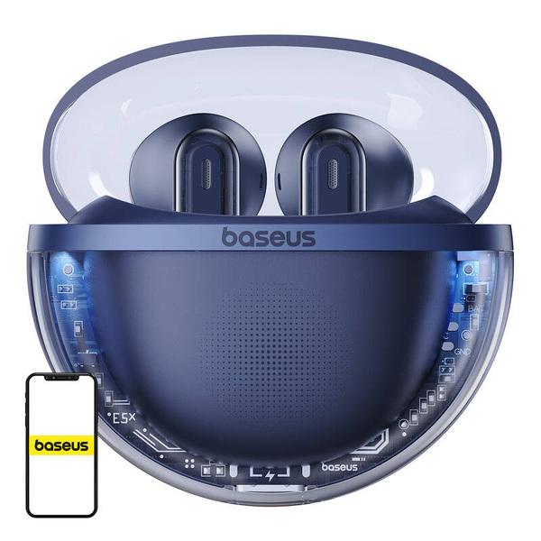 Zdjęcie produktu: Słuchawki bezprzewodowe TWS Baseus Bowie E5x BT5.3 blue