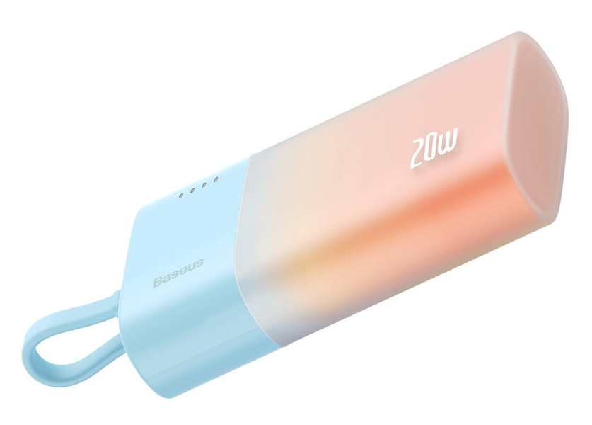 Zdjęcie produktu: Powerbank Baseus Popsicle 5200mAh 20W niebiesko-pomarańcz.