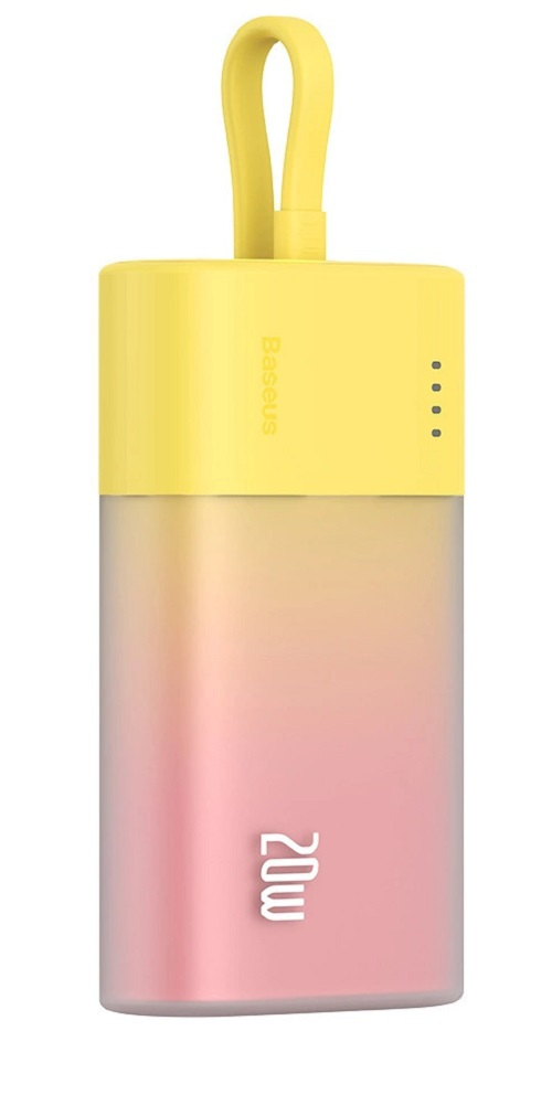 Powerbank Baseus Popsicle 5200mAh 20W żółto-różowy