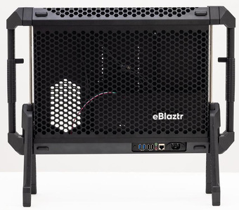 Miniatura produktu: Przenośna obudowa do komputera eBlaztr Black Aluminiowa z mocowanie na monitor VESA 100x100