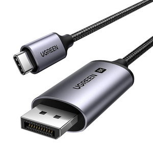 Miniatura produktu: Przewód USB TYP-C na DisplayPort DP 8K@60Hz Ugreen CM556 1m - szary
