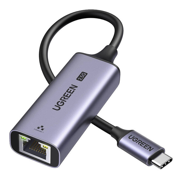 Zdjęcie produktu: Adapter sieciowy Ugreen CM648, USB-C do RJ45, 2.5G (czarny)