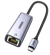 Miniatura zdjęcia: Adapter sieciowy Ugreen USB Typ-C - RJ45 1Gbps (1000Mbps) szary (40322 CM483)