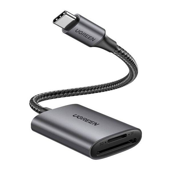 Zdjęcie produktu: Czytnik kart pamięci TF/SD UGREEN USB-C CM401 (szary)