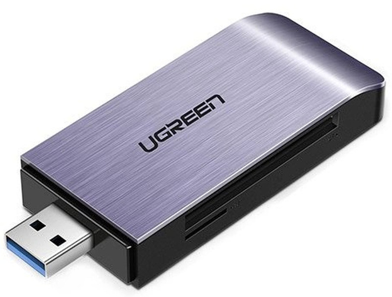 Zdjęcie produktu: Czytnik kart pamięci USB 4 w 1 UGREEN czytnik kart SD + microSD CM180(srebrny)