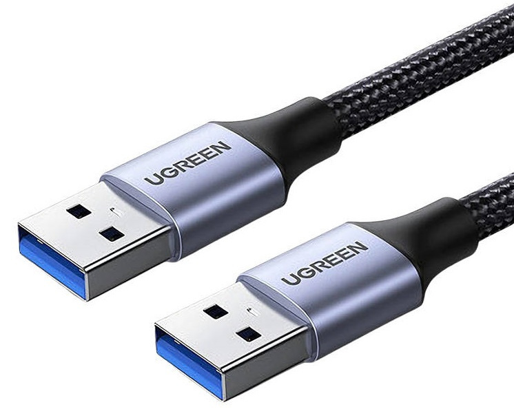 Kabel USB 3.0 A-A Ugreen US373 2A - 2m czarny oplot
