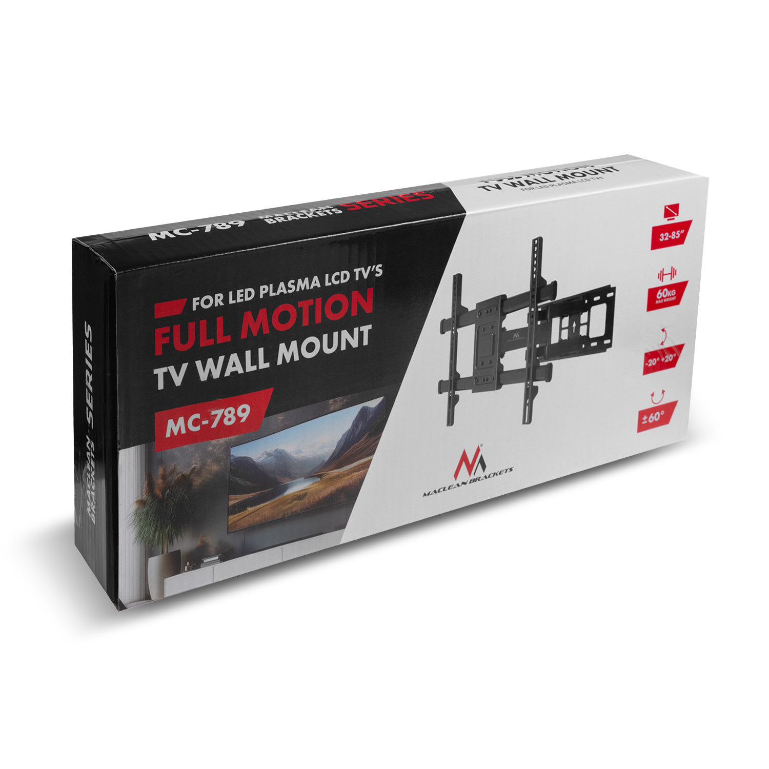 Uchwyt do tv Maclean, max VESA 600x400, 32-85