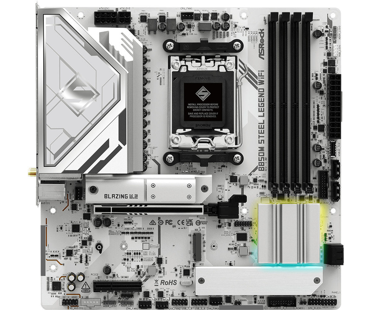 Płyta główna ASRock B850M STEEL LEGEND WIFI AM5 Płyta główna ASRock B850M STEEL LEGEND WIFI AM5