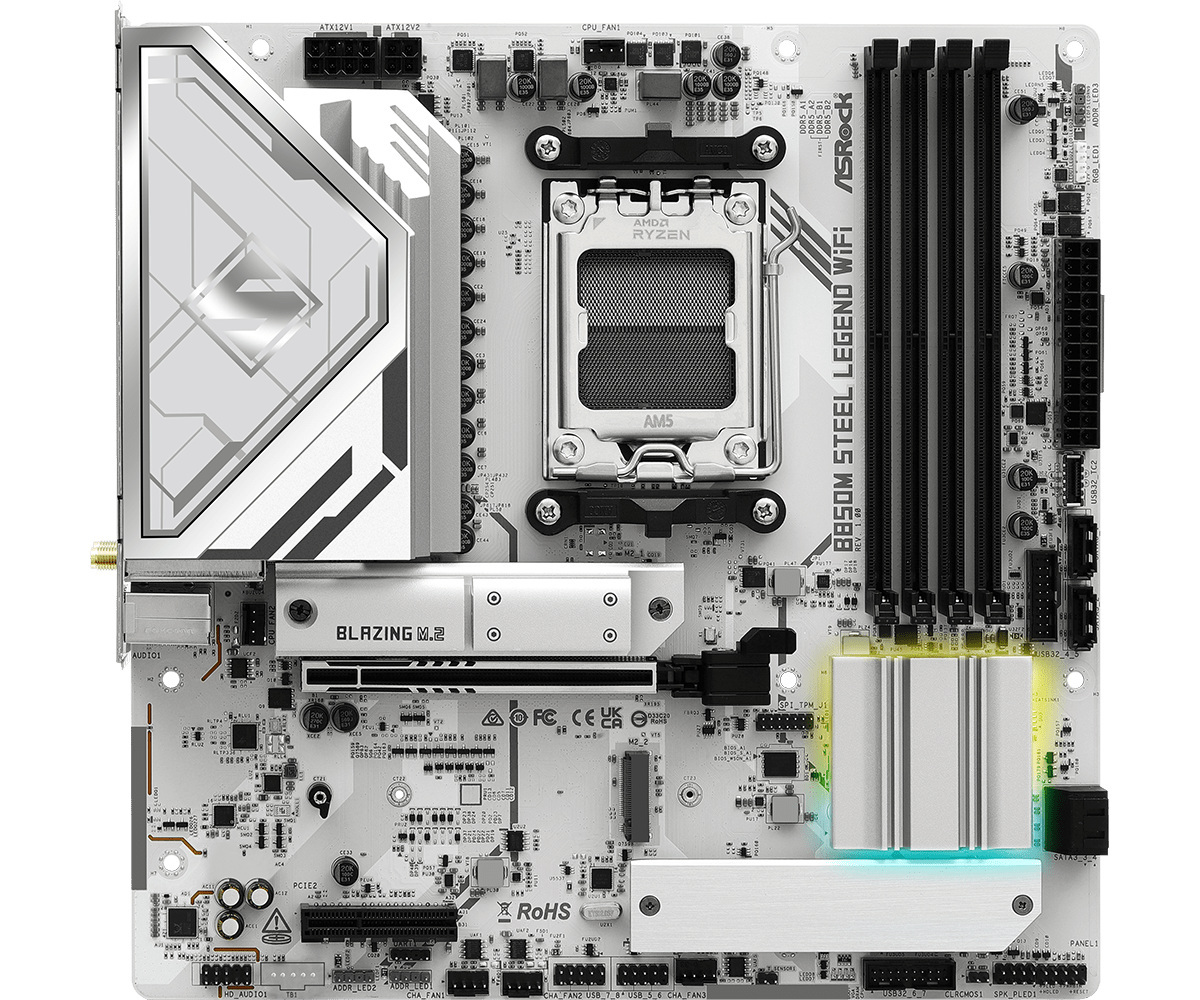 Płyta główna ASRock B850M STEEL LEGEND WIFI AM5 Płyta główna ASRock B850M STEEL LEGEND WIFI AM5