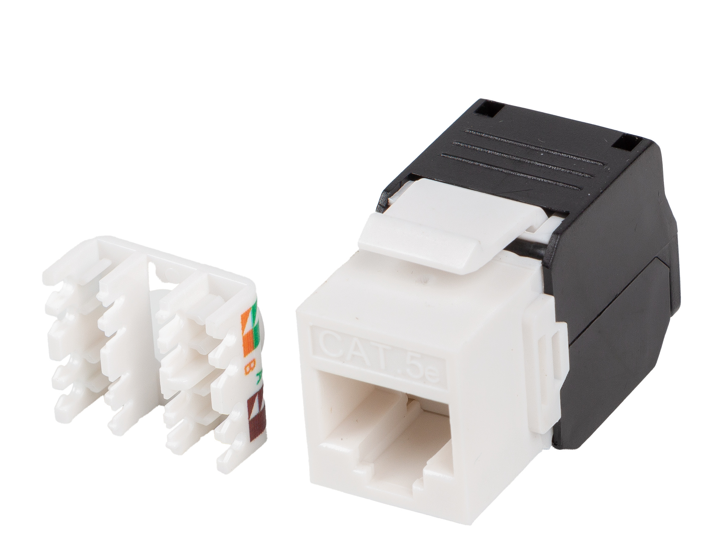 Moduł Keystone Gniazdo Beznarzędziowy RJ45 KAT.5e UTP Lanberg