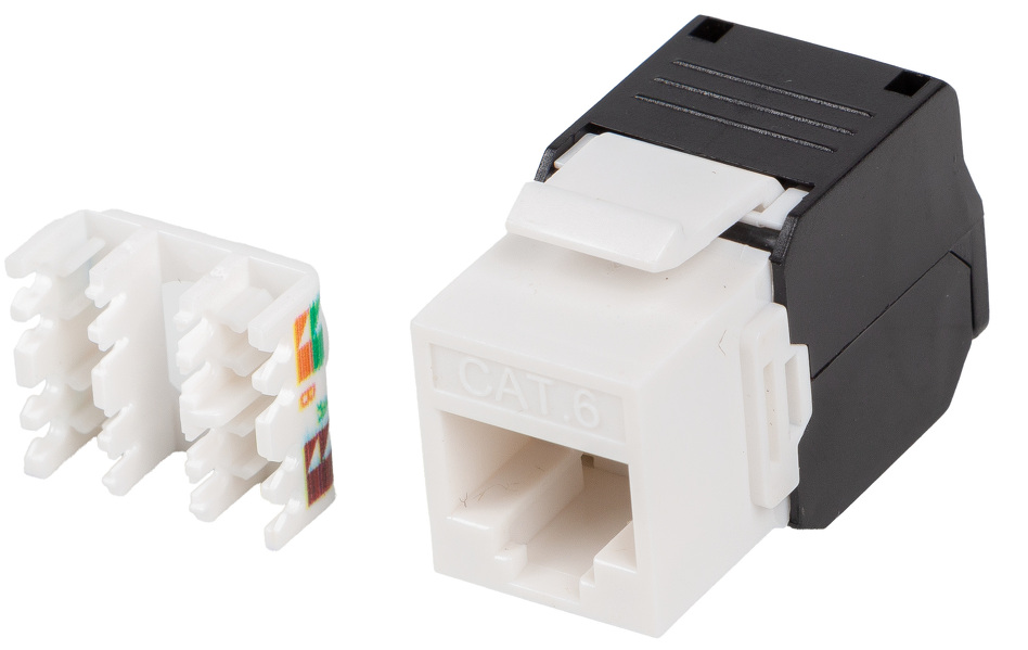 Zdjęcie produktu: Moduł Keystone Gniazdo Beznarzędziowy RJ45 KAT.6 UTP Lanberg