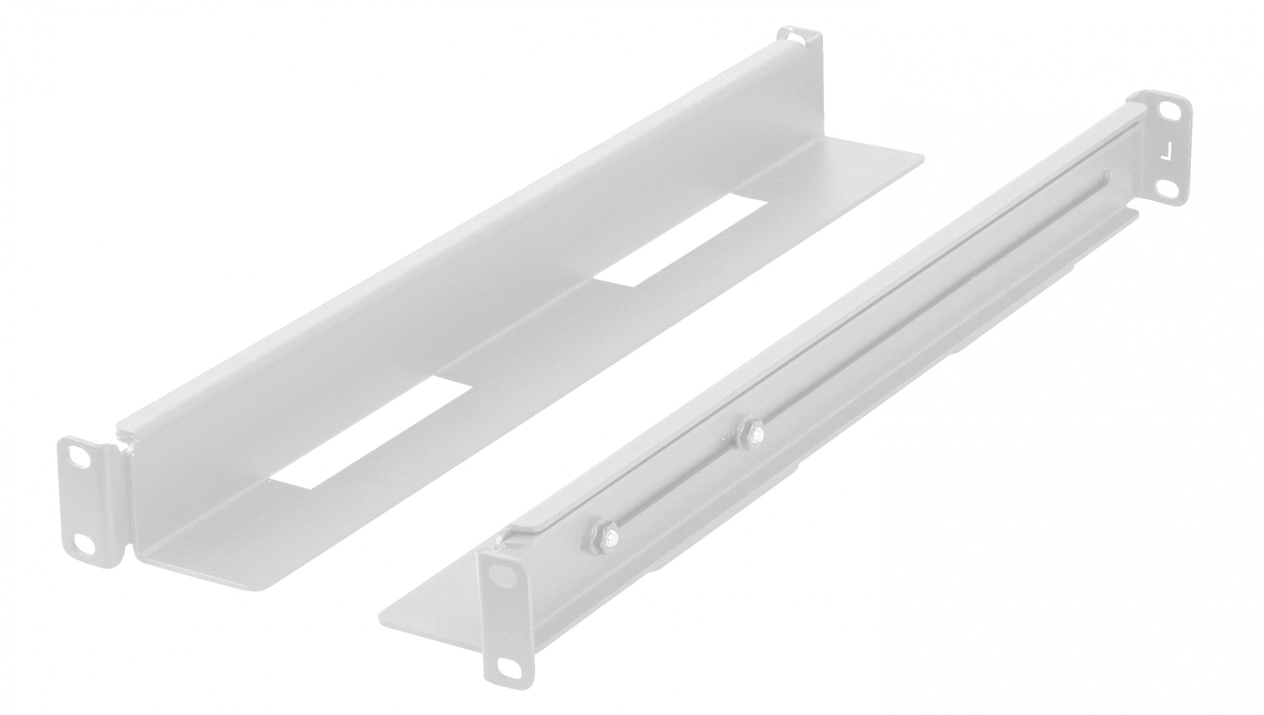 Zestaw szyn montażowych do szaf rack 19 Zestaw szyn montażowych do szaf rack 19