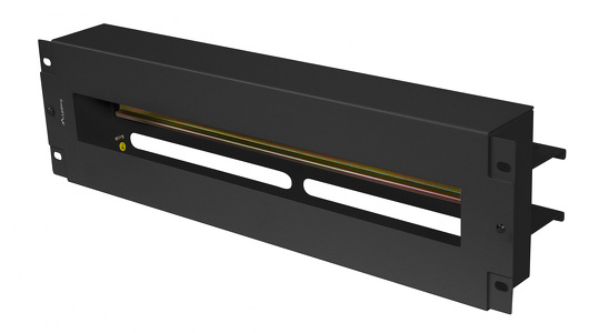Miniatura produktu: Panel dystrybucji napięć 3U 19" z szyną DIN TS-35 czarny Lanberg
