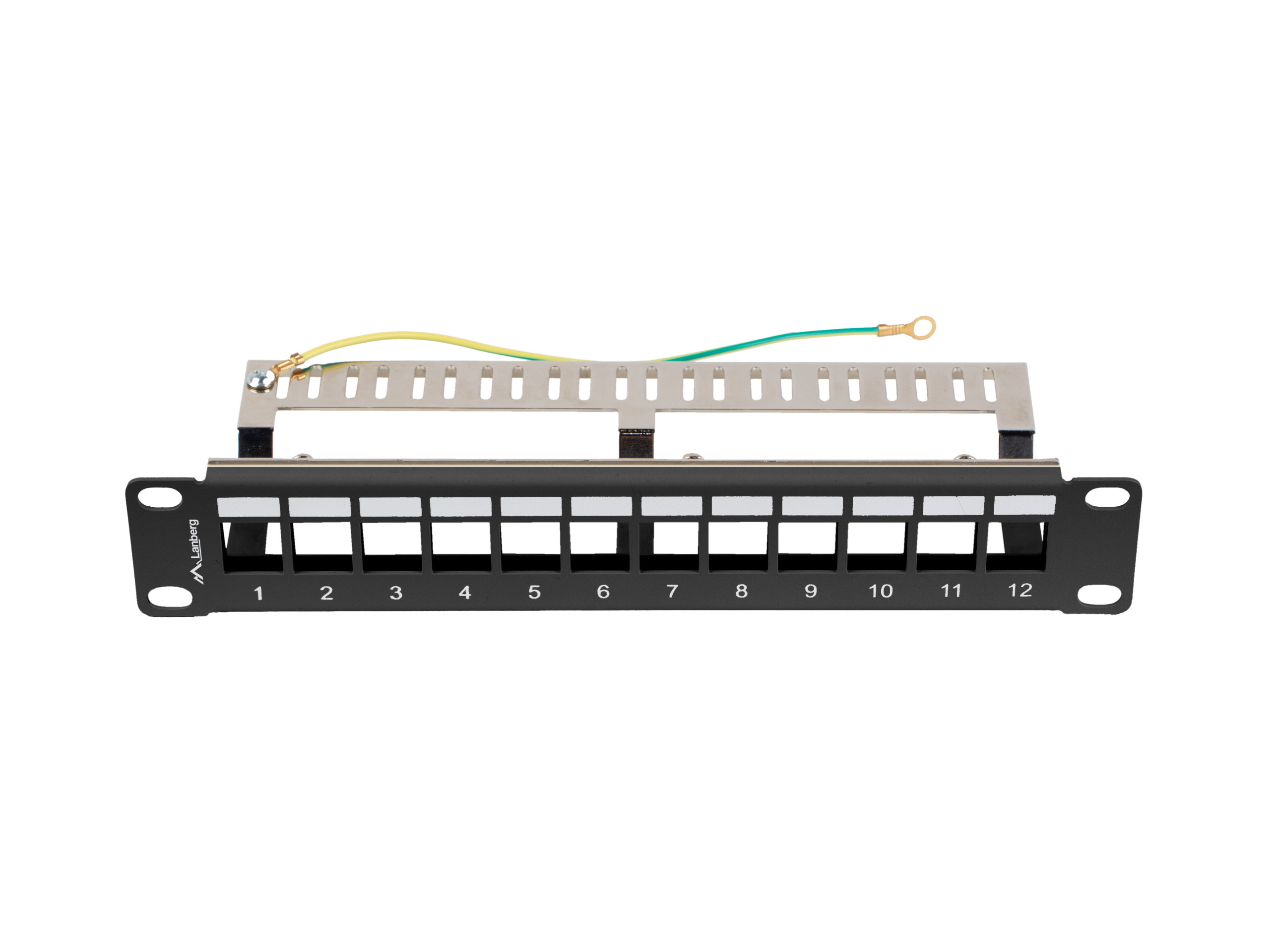 Patch panel pusty 12 port 1U 10