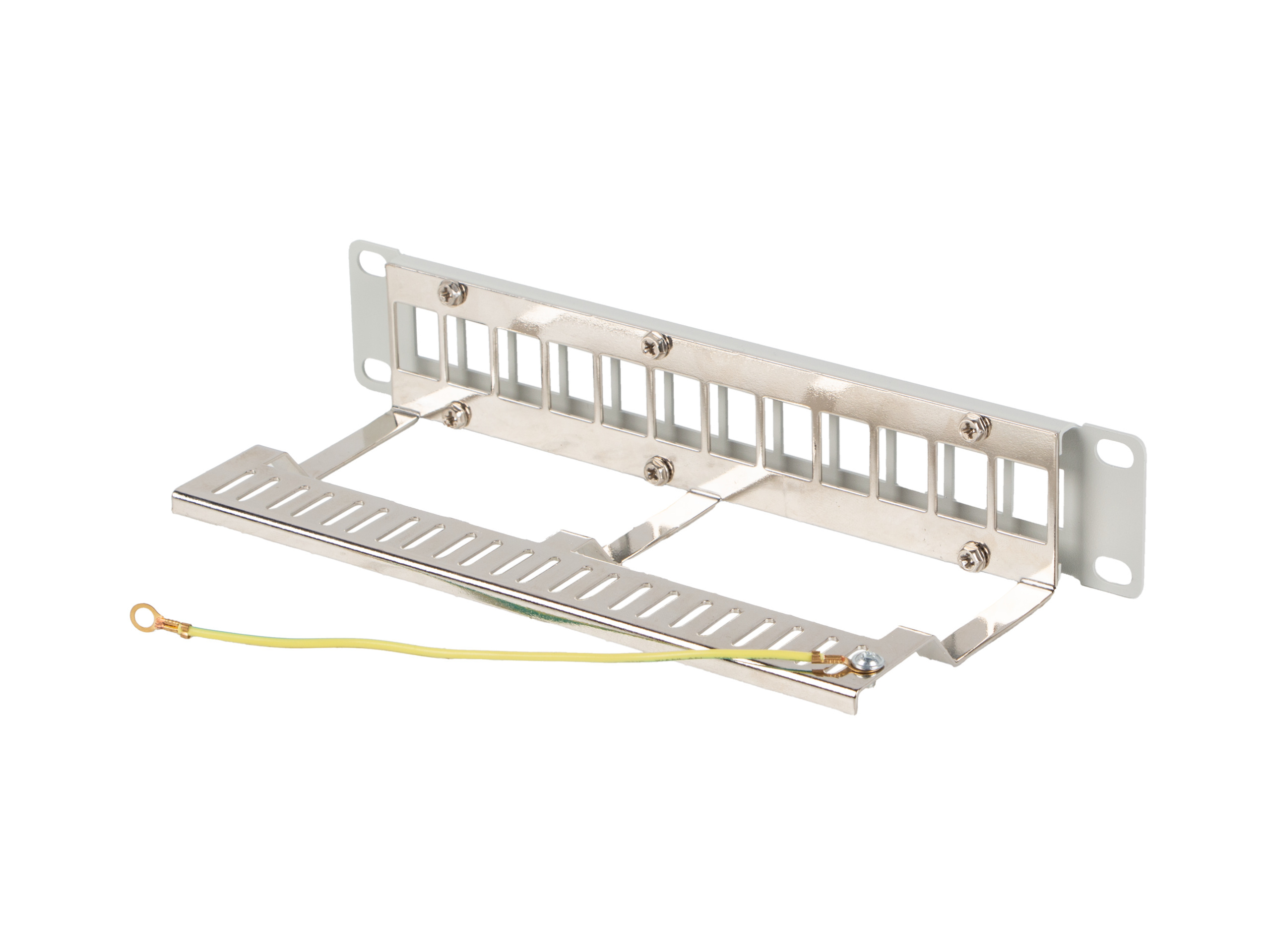 Patch panel pusty 12 port 1U 10