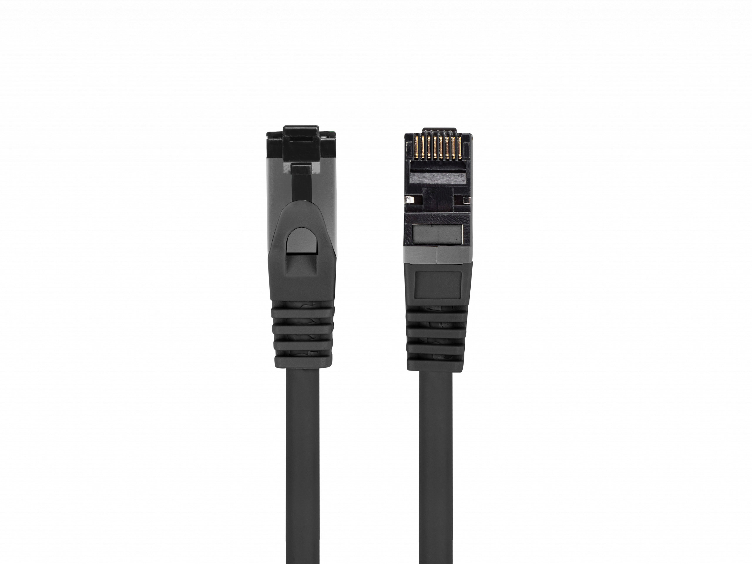Kabel Lanberg RJ45 Patch cord Kat.8.1 do 40 Gb/s S/FTP LSZH CU 0.5m Czarny Fluke Passed Kabel Lanberg RJ45 Patch cord Kat.8.1 do 40 Gb/s S/FTP LSZH CU 0.5m Czarny Fluke Passed