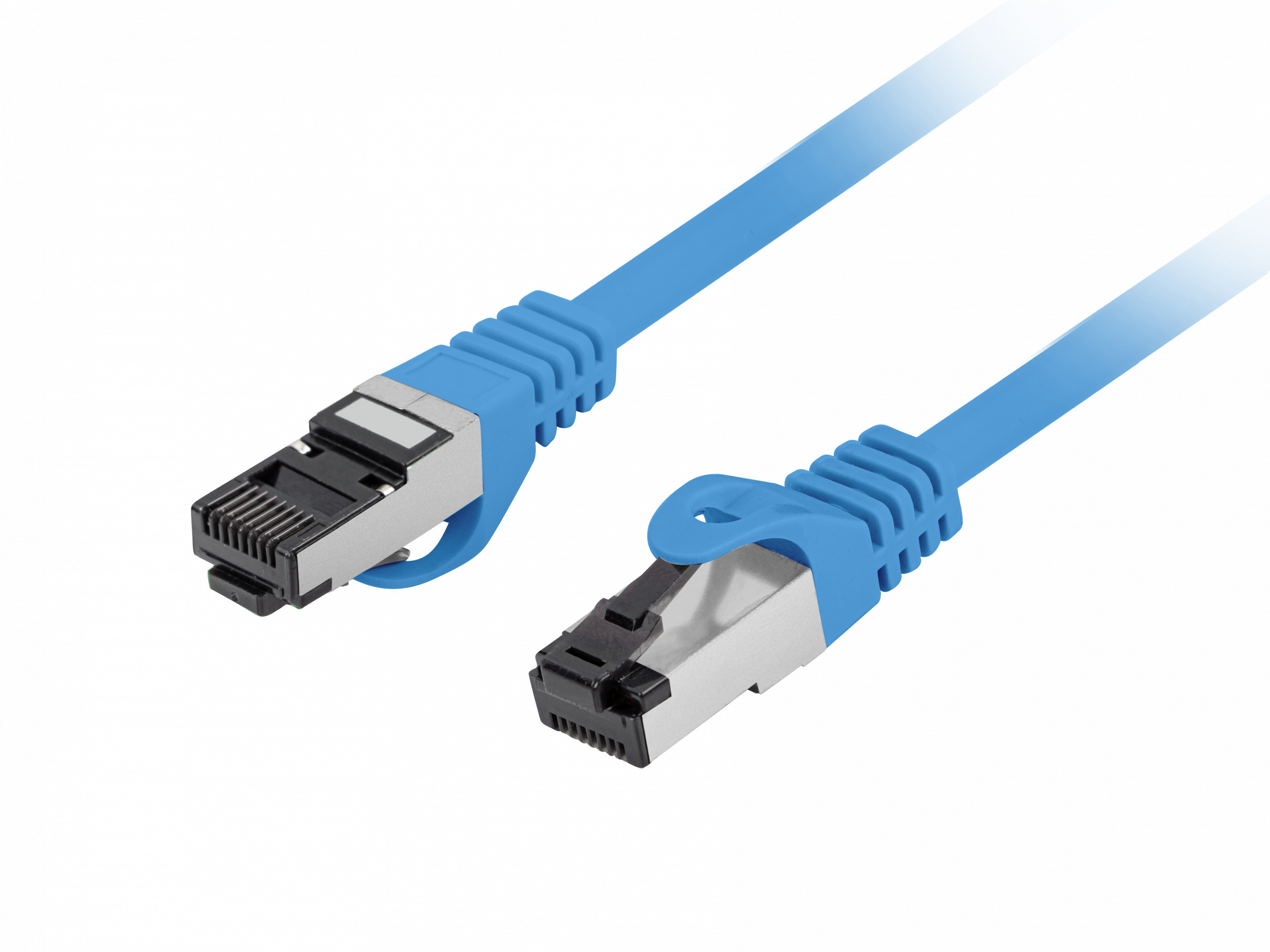 Kabel Lanberg RJ45 Patch cord Kat.8.1 do 40 Gb/s S/FTP LSZH CU 1m Niebieskie Fluke Passed Kabel Lanberg RJ45 Patch cord Kat.8.1 do 40 Gb/s S/FTP LSZH CU 1m Niebieskie Fluke Passed
