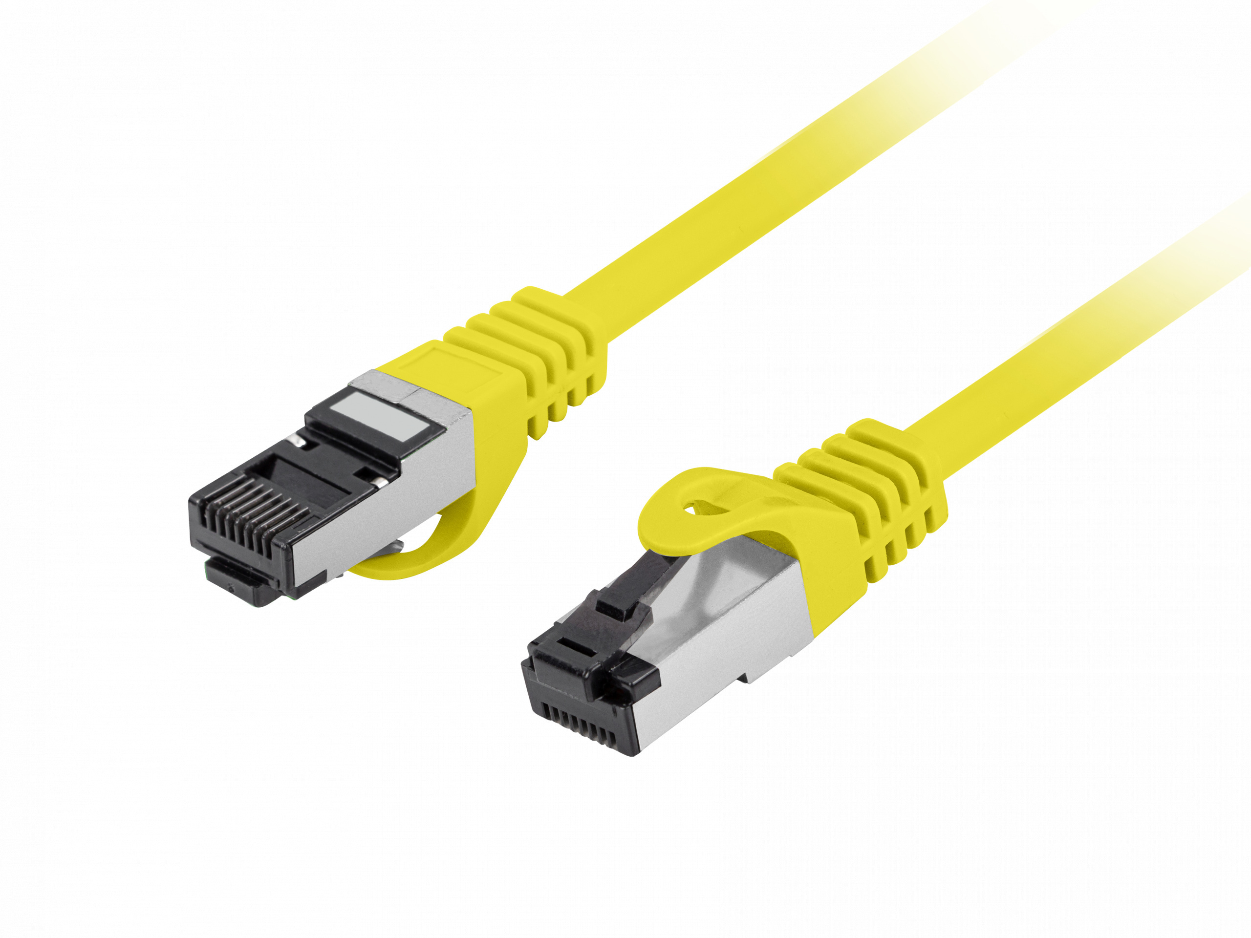 Kabel Lanberg RJ45 Patch cord Kat.8.1 do 40 Gb/s S/FTP LSZH CU 2m Żółty Fluke Passed Kabel Lanberg RJ45 Patch cord Kat.8.1 do 40 Gb/s S/FTP LSZH CU 2m Żółty Fluke Passed