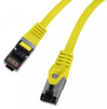 Kabel Lanberg RJ45 Patch cord Kat.8.1 do 40 Gb/s S/FTP LSZH CU 2m Żółty Fluke Passed