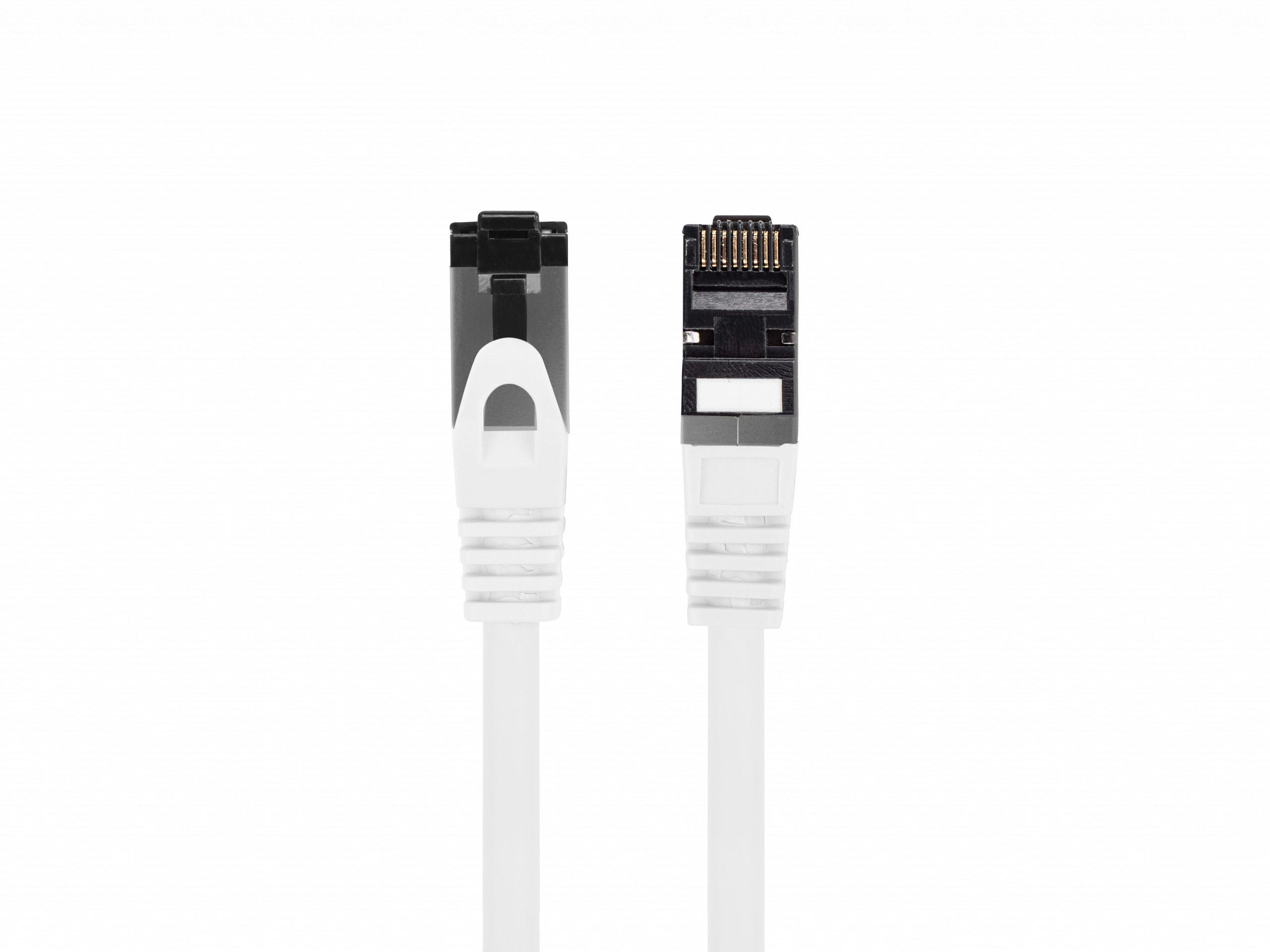 Kabel Lanberg RJ45 Patch cord Kat.8.1 do 40 Gb/s S/FTP LSZH CU 3m Biały Fluke Passed