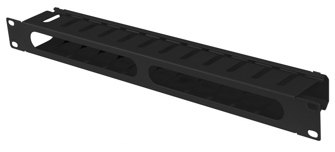 Miniatura produktu: Organizer kabli 19" 1U z zaślepką Typ A czarny Lanberg