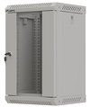Szafa Instalacyjna Rack Wisząca 10" 9U 300x300 Szara Drzwi przeszklone Lanberg (Flat Pack)