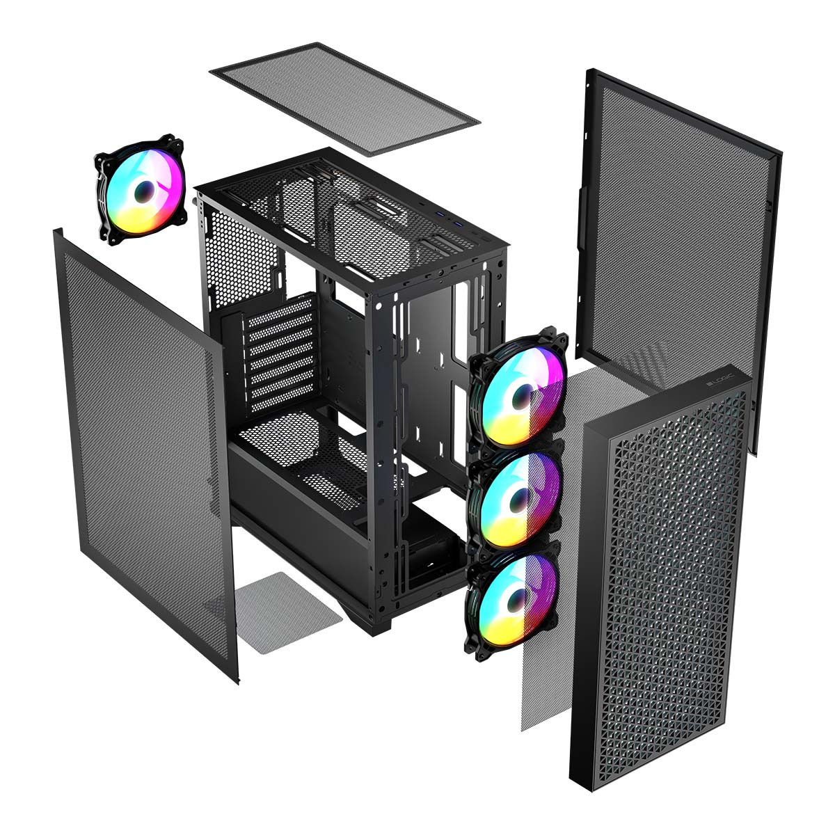 Obudowa komputerowa Logic Dart Pro ARGB czarna Obudowa komputerowa Logic Dart Pro ARGB czarna