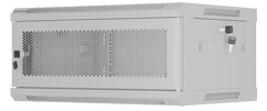 Szafa Instalacyjna Rack Wisząca 19" 4U 600x450 szara drzwi perforowane Lanberg (flat pack)