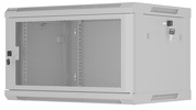 Szafa Instalacyjna Rack Wisząca 19" 6U 600X450 szara drzwi perforowane Lanberg (flat pack)